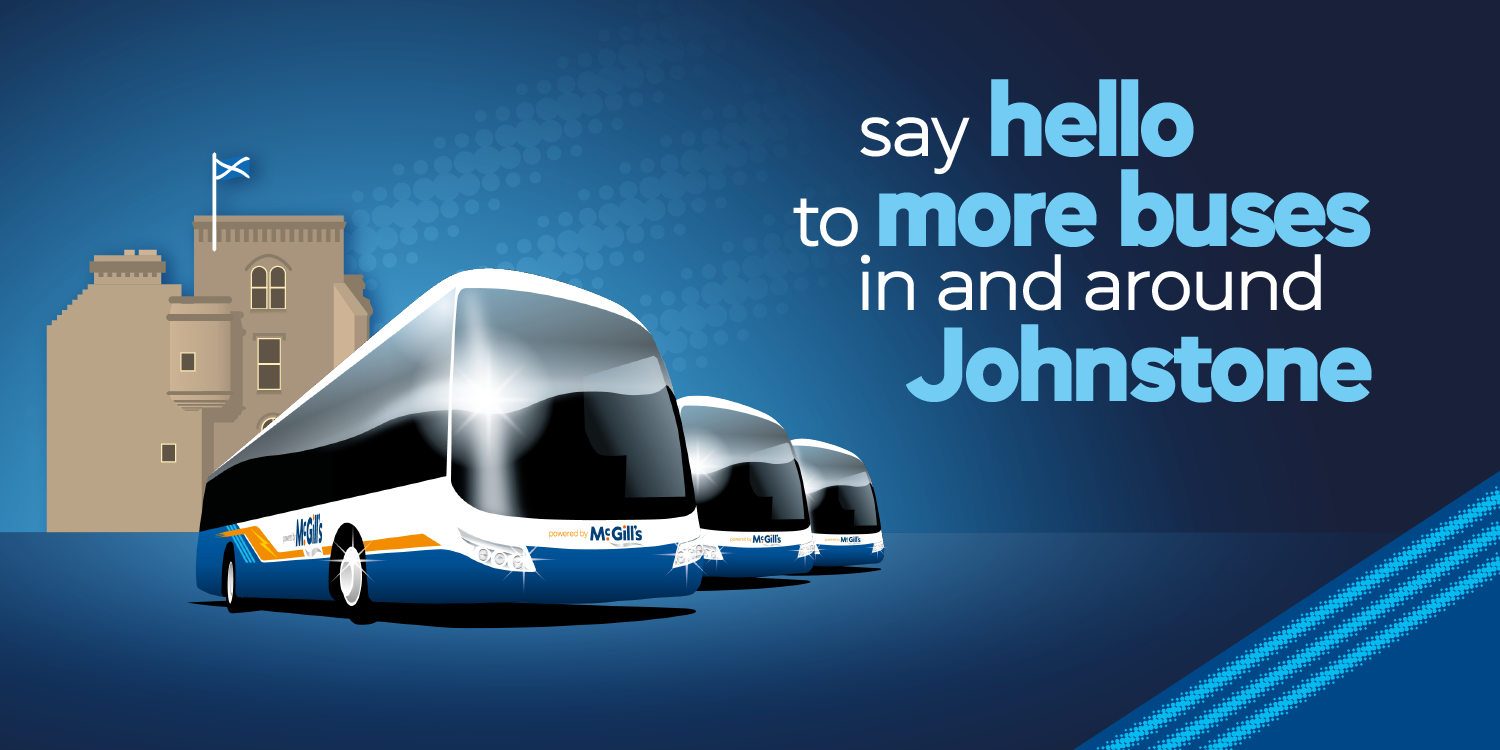 New Timetables for Johnstone from 22nd April McGill's Buses